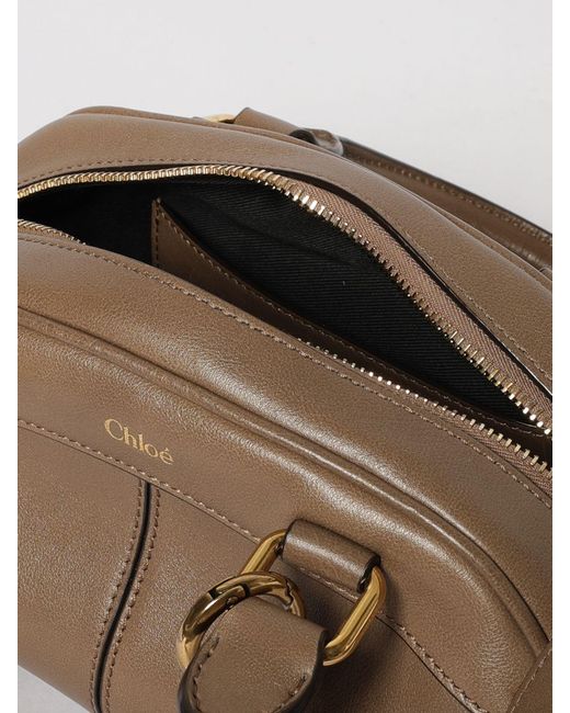 Chloé Natural Chlo&Eacute Bowling Ledertasche
