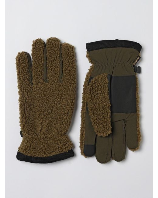 Barbour Green Gloves for men