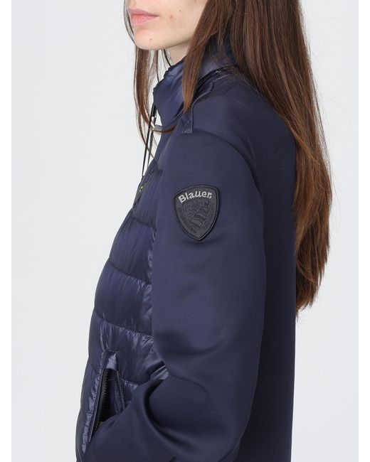 Blauer Blue Padded Down Jacket With Zip