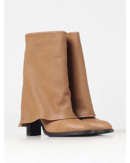 See By Chloé Natural See By ChloÉ Flat Ankle Boots