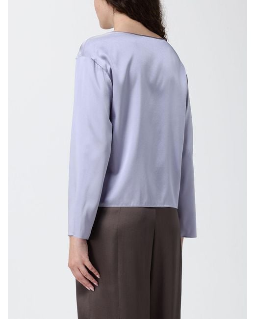 Emporio Armani Blue Silk Blouse