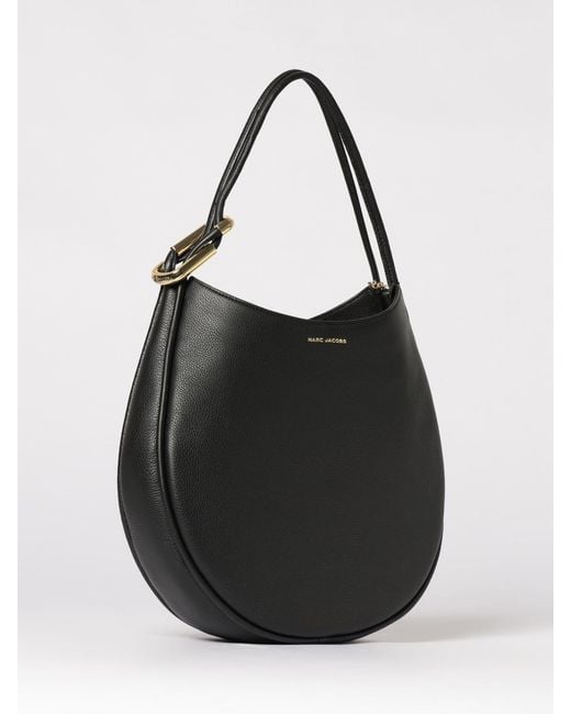 Marc Jacobs Black The Dual Large Grained Leather Hobo Bag