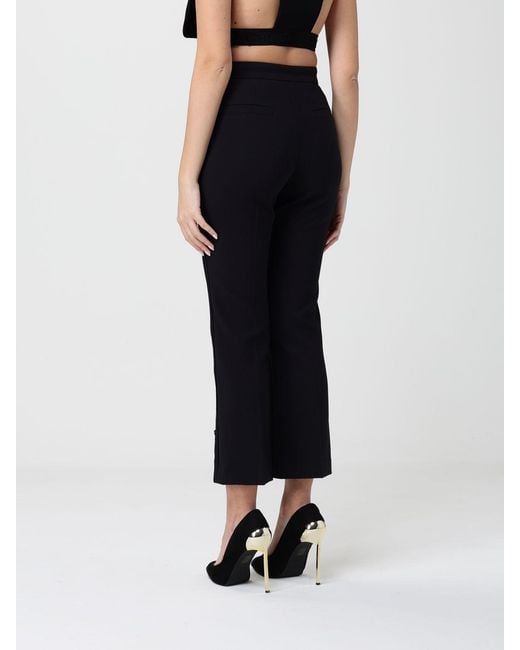 Elisabetta Franchi Blue Crêpe Cropped Trousers