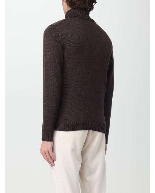 Zanone Black Jumper for men