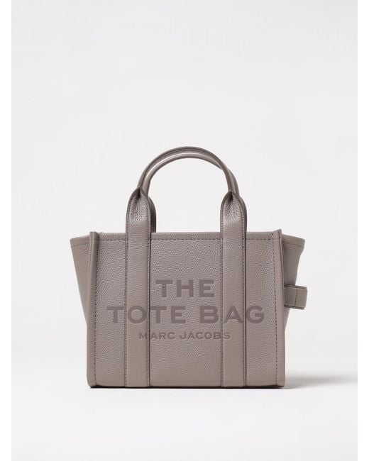 Marc Jacobs Gray The Tote Bag Grained Leather Bag