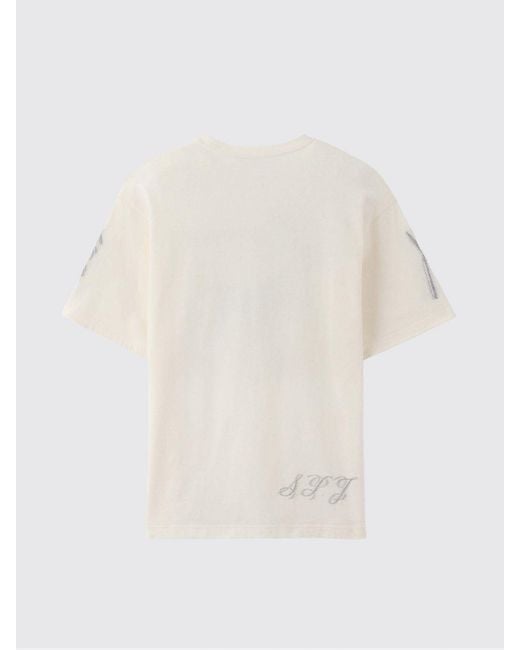 Jacquemus White Cotton Crewneck T-Shirt With Logo for men