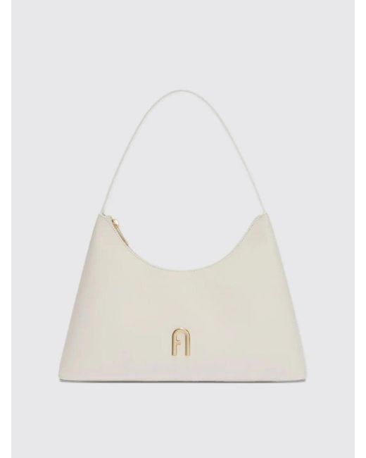 Furla White Shoulder Bag