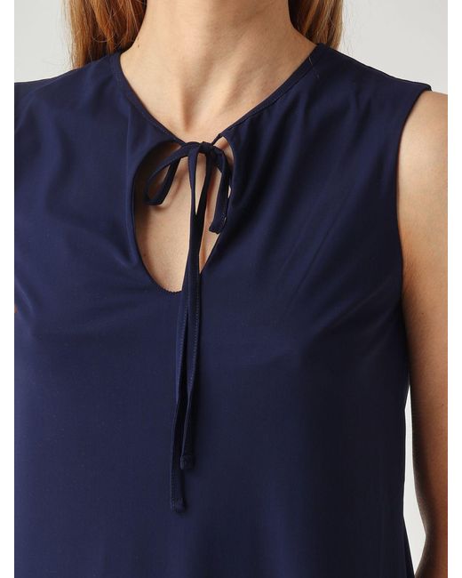 Maliparmi Blue Jersey Mini Dress