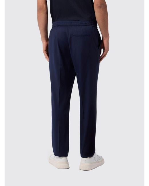 Billionaire Blue Wool Jogging Trousers for men