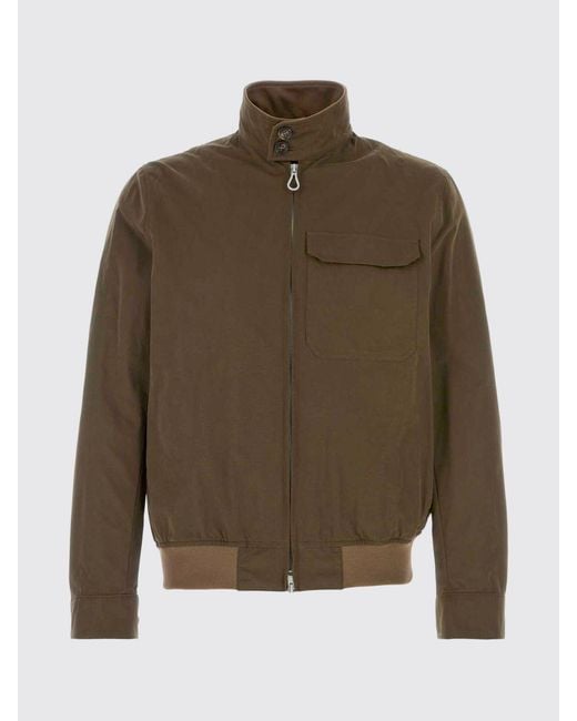 Paltò Brown Palt&Ograve Cotton Blend Bomber Jacket for men