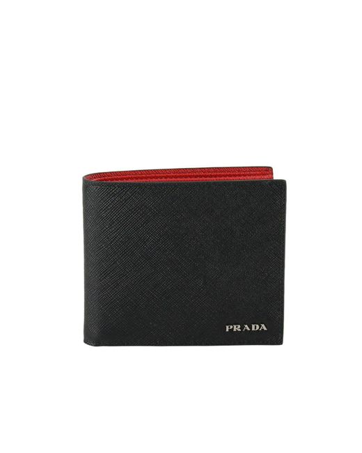 Prada Black Wallet Men for men