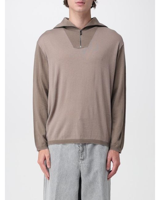 Emporio Armani Brown Jumper for men