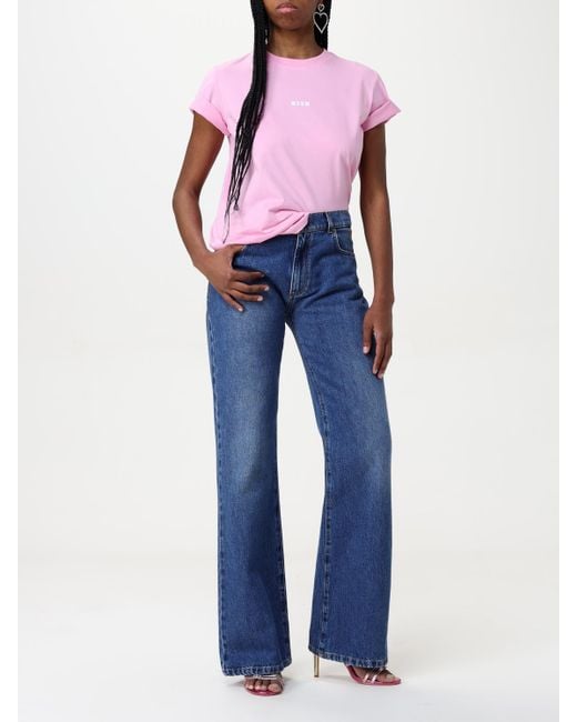 MSGM Blue Flare Jeans