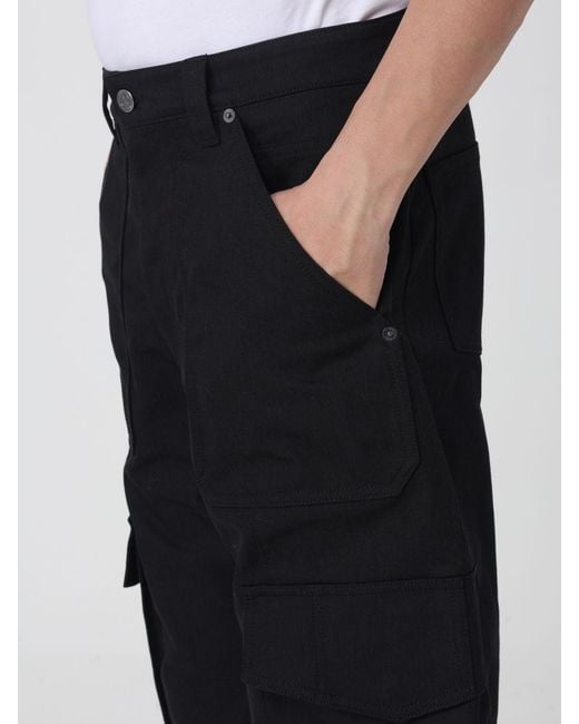 Golden Goose Deluxe Brand Black Leniin Cargo Trousers for men