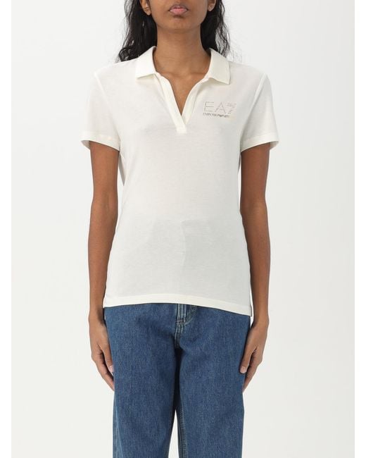 Polo Mujer EA7 de color White
