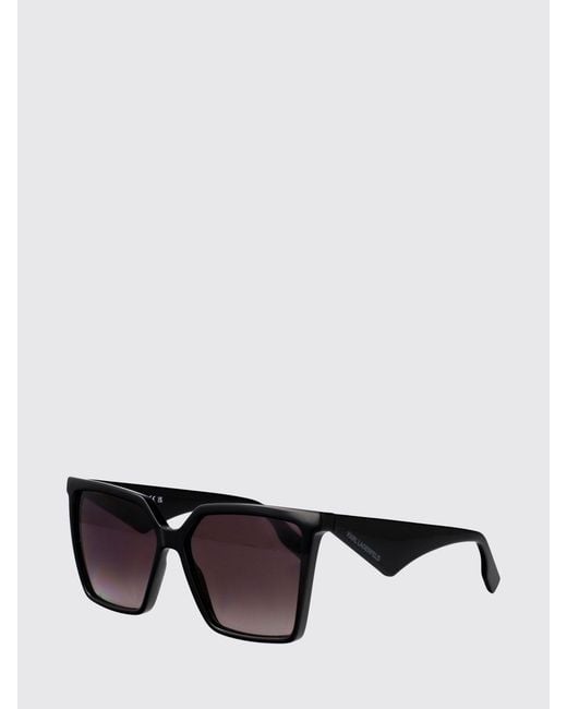Karl Lagerfeld Black Oversized Square Vintage Design Sunglasses