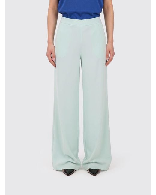 Patrizia Pepe Blue Satin Trousers
