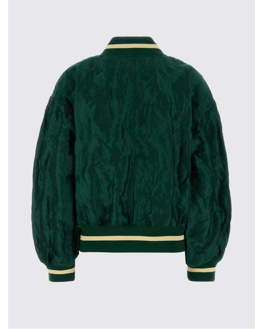 Loewe Green Polyester Bomber Jacket
