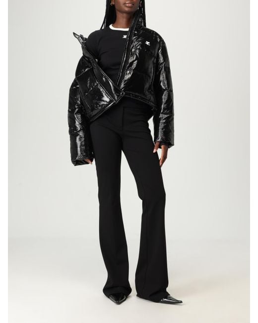 T-Shirt Femme Courreges en coloris Black