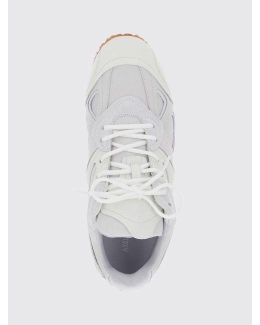 Axel Arigato White Slow Runner Two-Tone Leather And Suede Sneakers