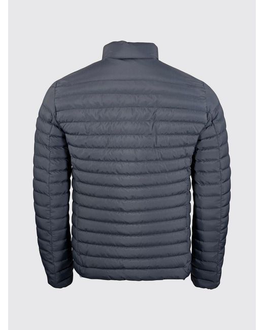 Peuterey Blue Flobots Quilted And Padded Nylon Down Jacket for men