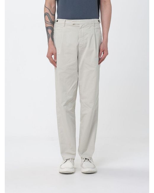 Barena Gray Stretch Cotton Chino Trousers for men