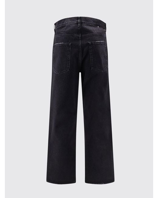 Golden Goose Deluxe Brand Blue Denim Wide Leg Jeans for men