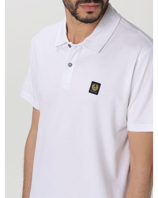 Belstaff White Polo Shirt for men
