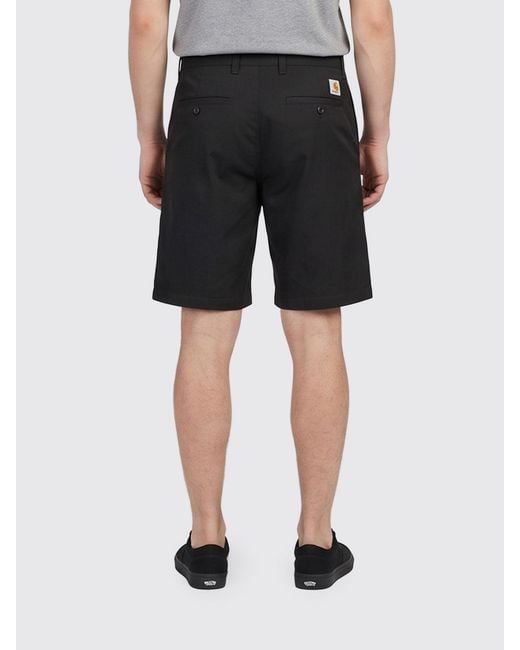 Carhartt Black Cotton Blend Chino Shorts for men
