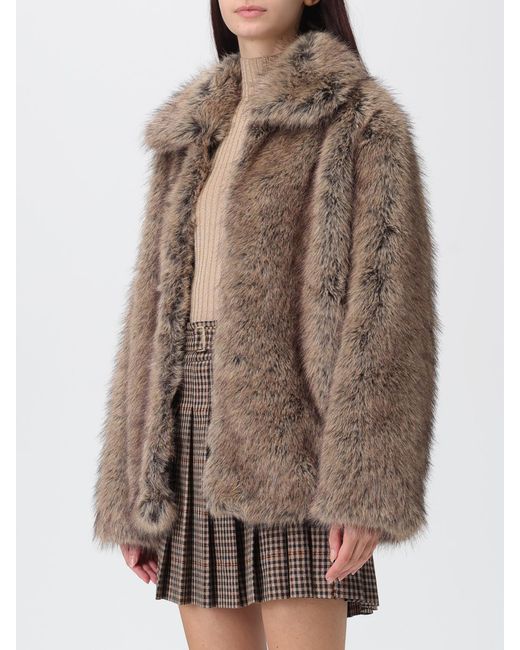 Liu Jo Brown Fur Coats