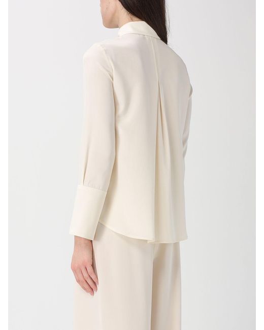 Max Mara Natural Classic Stretch Silk Shirt