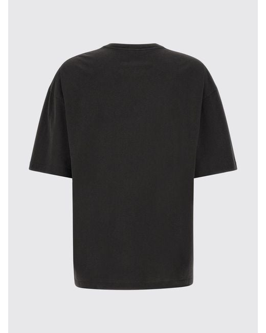 Maison Margiela Black Relaxed Fit Cotton T-Shirt With Numeric Logo for men