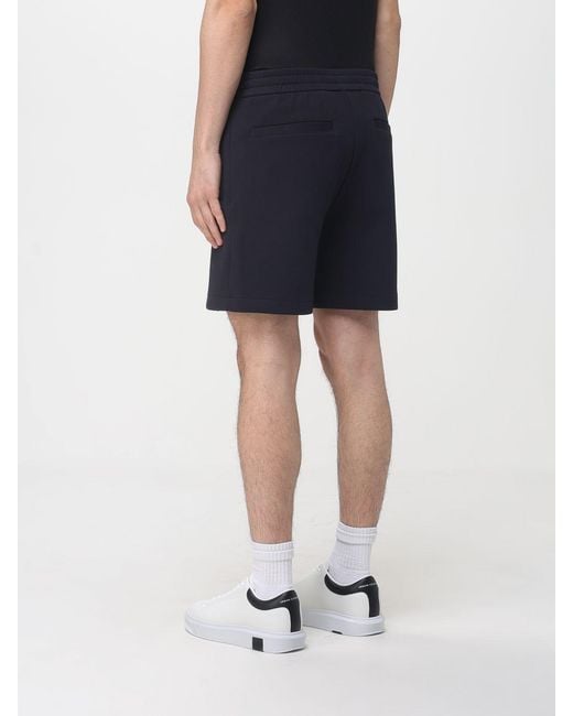 Emporio Armani Blue Cotton Blend Shorts for men