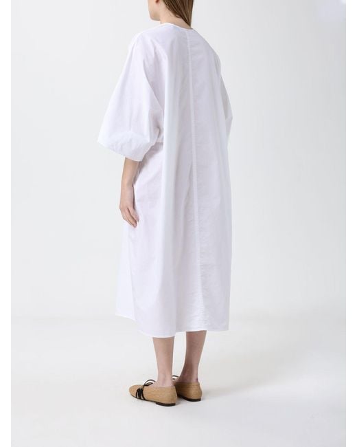 Filippa K White Cotton Poplin Caftan Dress