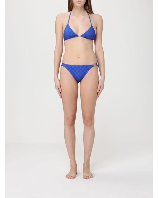 Gucci Blue Monogram Polyamide Bikini