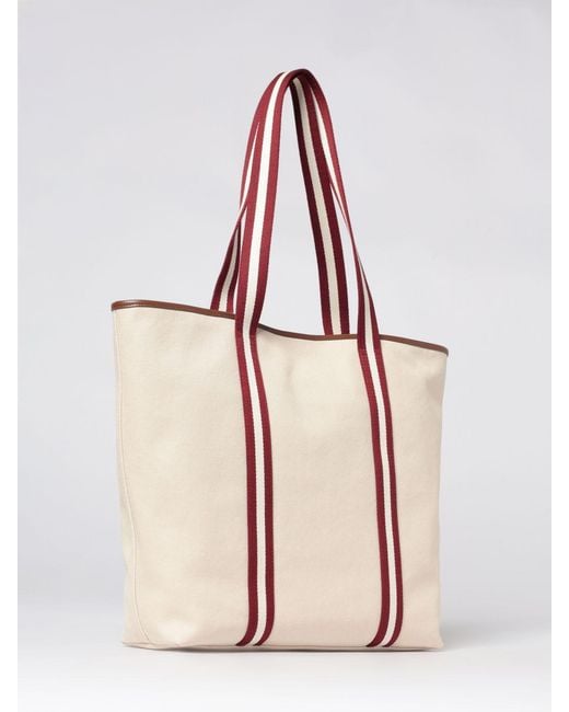 Bally Pink Canvas Tote Bag