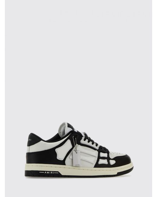 Amiri White Skel Leather Sneakers for men