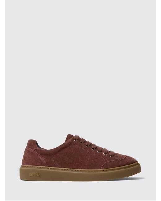 Camper Brown Runner Twentyfive Suede Sneakers for men