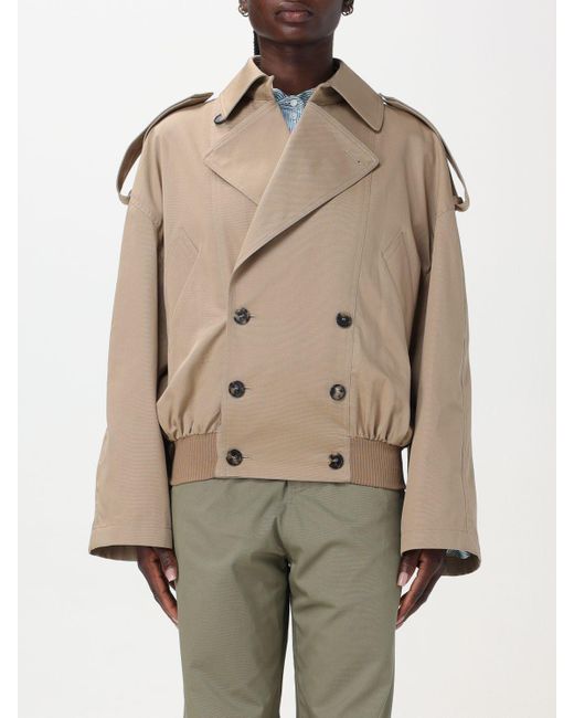 Trench doppiopetto in cotone di Loewe in Natural