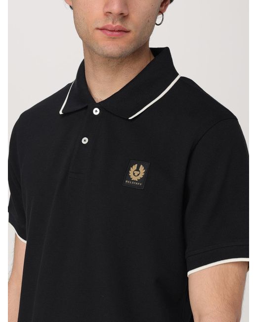 Belstaff Black Polo Shirt for men