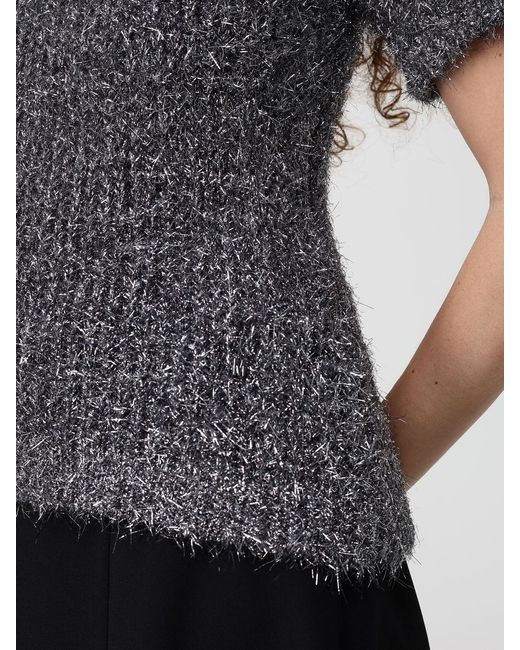 Moschino Couture Gray Polyester Knit Top