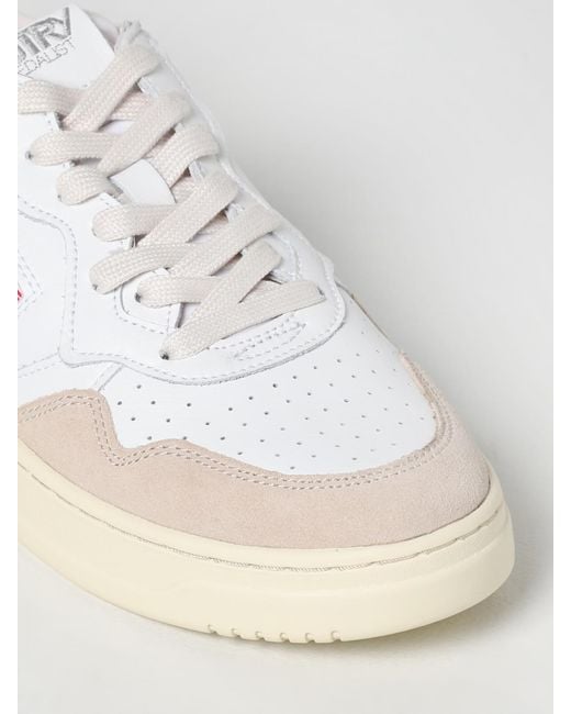 Autry Medalist Leder-Sneakers in White für Herren