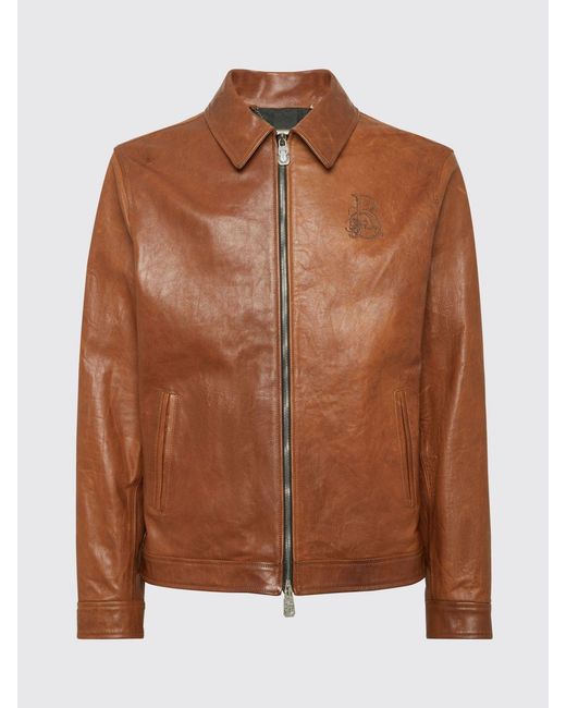 Billionaire Brown Sheepskin Leather Jacket for men