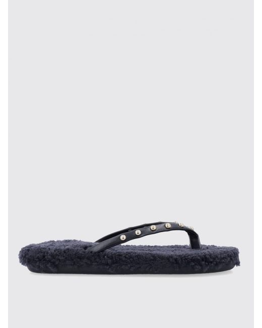 Ancient Greek Sandals Blue Flat Shoes