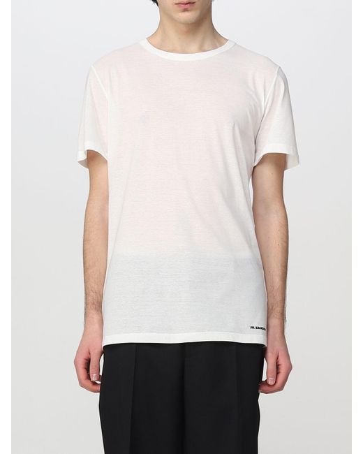 Jil Sander T-shirt in White for Men | Lyst