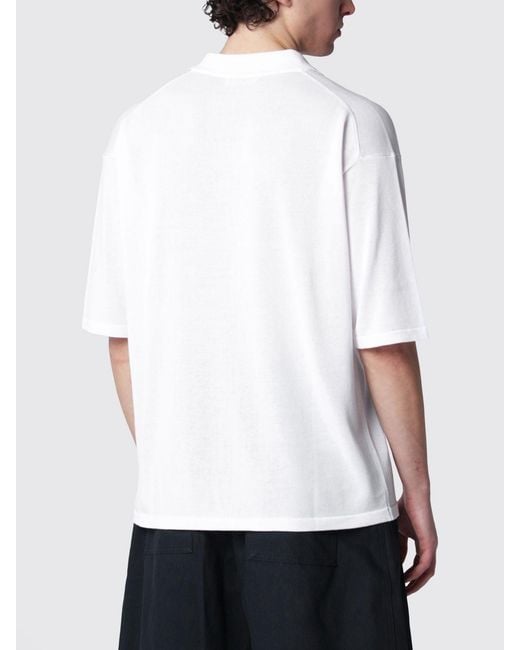Roberto Collina White Cotton Polo Shirt for men