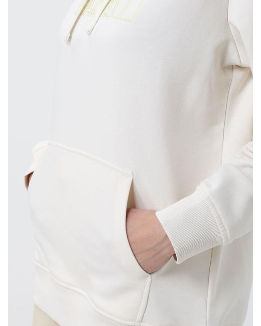 The North Face White Drew Peak Light Cotton Hoodie With Logo