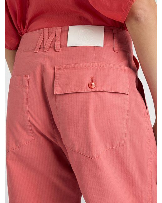 Momoní Red MomonÌ High-Waisted Straight Trousers
