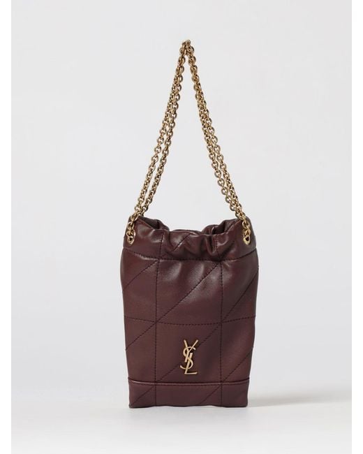 Saint Laurent Purple Jamie Quilted Nappa Bag