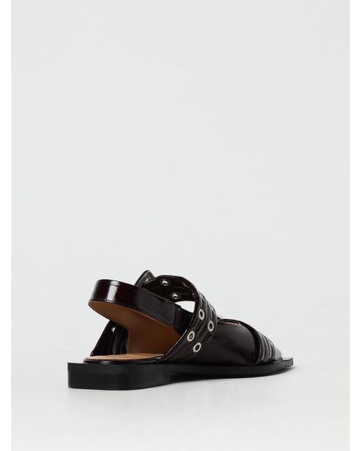 Ganni Black Ballet Flats